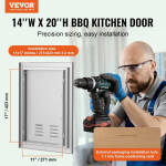 Apžiūros durelės Vevor B014D