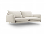 Sofa Cosmopolitan Design Vienna 3S, &scaron;viesios smėlios spalvos