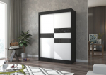 Spinta Adrk Furniture Batia 150 cm, juoda/balta