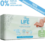 Sauskelnės Free Life Midi 3 dydis, 4&ndash;9 kg, 52 vnt.
