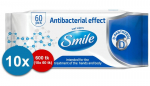 Drėgnos servėtėlės su D-pantenoliu Smile, 60 vnt., 10 pakuočių