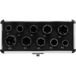 Pažeistų veržlių i&scaron;sukėjų kompletas 10 vnt. 3/8" 9-19 mm