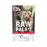 Raw Paleo konservai sterilizuotoms katėms su jautiena ir la&scaron;i&scaron;ų aliejumi, begrūdis 100 g