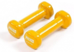 Viniliniai hanteliai Profit DK4102 2x0,5kg, geltoni