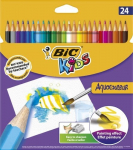 Spalvoti pie&scaron;tukai Bic Aquacouleur 24 spalvų rinkinys