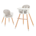 Maitinimo kėdutė Kinderkraft Sienna, grey