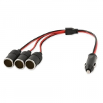 Automobilinio įkroviklio lizdų dalintuvas Powermax &bdquo;3 in 1&ldquo; 12V/24V