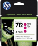 hp originalus ra&scaron;alas 3ed78a, hp 712, purpurinės spalvos, 29 ml, hp 3 pakuotės designjet studio,t210,t230,t250,t630,t650
