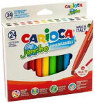 Flomasteriai Carioca Jumbo, 24 spalvų