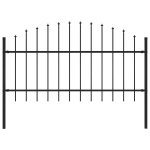 Lauko tvora su iečių vir&scaron;ug., (1-1,25)x1,7m, plienas, juoda