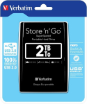 I&scaron;orinis kietasis diskas Verbatim Store 'n' Go 2,5'' 2 TB, USB 3.0