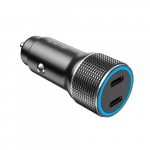Automobilinis įkroviklis 2 x USB Type-C, 12-24V, 3A