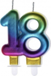 Metalinė gimtadienio žvakutė "18"