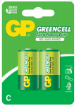 baterijos cinko-chlorido, mažos, monokamerinės, c, 1,5 v, gp, lizdinė plok&scaron;telė, 2 vnt., "greencell