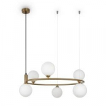 Maytoni Modern Pendant lamp Ring MOD013PL-06BS1 Žalvaris