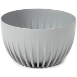 Gėlių vazonas "Mira" žemas 240 mm, 3,6 l, pilkas