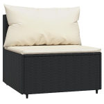 Sodo sofa vidaXL, juoda
