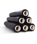Plėvelė pakavimui Stretch, 450mm x 200m, juoda
