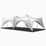 Crown Paviljonas 100 m2, baltas