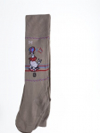 Pėdkenės mergaitėms, rudos, 128/140 cm