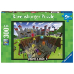Dėlionė su pilimi Minecraft Ravensburger, 300 d.