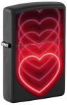 Žiebtuvėlis Zippo 48593 Hearts Design, juodas