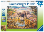 Ravensburger vaikų galvosūkis - Afrika, savana - 100 dalių - Daugiakolorė