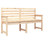 vidaXL Sodo suoliukas, 159,5x48x91,5cm, pu&scaron;ies medienos masyvas