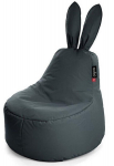 Vaiki&scaron;kas sėdmai&scaron;is Qubo Mommy Rabbit Graphite POP FIT veliūrinis, prakti&scaron;kas, pilkas