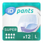 Sauskelnės suaugusiems iD Pants Super, L dydžio, 12 vnt.