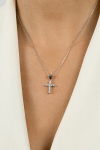 Paauksuotas pakabukas moterims Brilio Silver Cross PT69Y