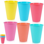 Plastikiniai puodeliai 400 ml 6 vnt.