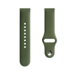 Evelatus Evelatus 20 mm silikoninės kilpos laikrodžio dirželiai (S / M 110 mm) alyvuogių spalvos