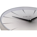 Sieninis laikrodis - NeXtime - 2 sekundės - &Oslash; 40 cm - Metalas - Baltas