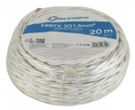 Tekstilės kabelis frrtx 3g1.5mm 20m baltas 16812