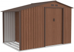 Sodo namukas su malkine Madison, 9x6, Walnut