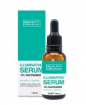 &Scaron;viesinantis veido serumas Beauty Formulas 10% Niacinamide Serum Illuminating, 30 ml