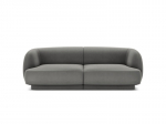 Sofa Micadoni Home Miley 184x85x74 cm, pilka