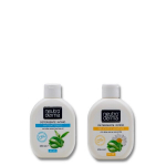 Intymios higienos prausiklis Alijo&scaron;ius ir Žalioji arbata ir Intymios higienos prausiklis Alijo&scaron;ius ir Ramunėlės Rinkinys 2 vnt 250ml+ 250ml