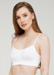 Besiūlė palaidinė su plonomis petne&scaron;ėlėmis CAMI TOP Giulia, spalva white