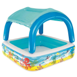 Žaidimų baseinas su stogeliu Bestway, 140x140x114cm, be filtro