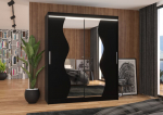 Spinta ADRK Furniture su LED ap&scaron;vietimu Medison 180, juoda