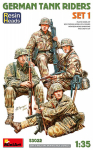 Klijuojamas Modelis MiniArt 53022 German Tank Riders Set 1 Resin Heads 1/35