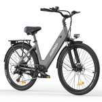 Elektrinis dviratis HillMiles MileCity 26'', pilka