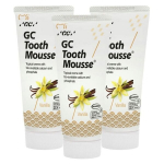 Remineralizuojanti dantų pasta be fluoro GC Mousse Vanilla, 35 ml, 3 vnt.