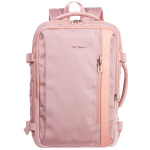 WINGS SKYLARK kelioninė kuprinė 30,5 L 40&times;25&times;20 cm &ndash; vandeniui atspari, trim skyriais, su USB ir 15,6" kompiuterio vieta, Ryanair/Wizz Air Rožinė dovana jai