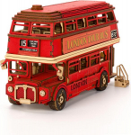 3D Medinis konstruktorius London Tour Bus