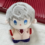 Anime įkvėpti kolekciniai pliu&scaron;iniai žaislai 10cm skirti X žaidimams., pilka