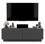 TV spintelė Meble Lindner, 120 cm, juoda