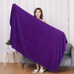 Prabangus mikropluo&scaron;to vonios rank&scaron;luostis,  Tamsiai violetinė-180,09cm*80,01cm